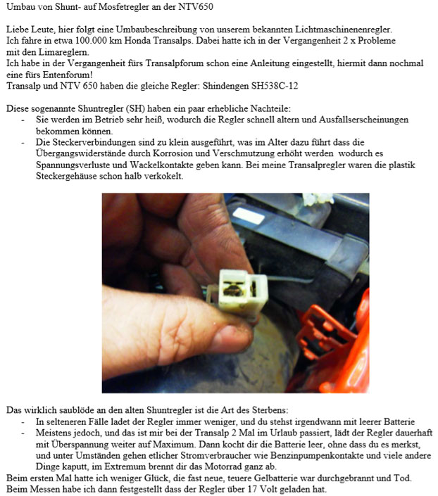 Zum Artikel Umbau einer 800er eNTe auf 93er Rohrlenker